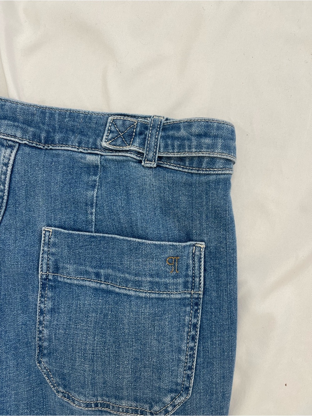 Anthropologie Light Blue Denim Wide-Leg Flare Jeans - Picture 10 of 10